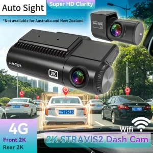 Vehicle Dvr 4K Front/Rear Dash Cam STARVIS 2 IMX675 Dual HDR WDR Night Vision GPS 5.8GHz WiFi 512GB Full Color Driving Recorder