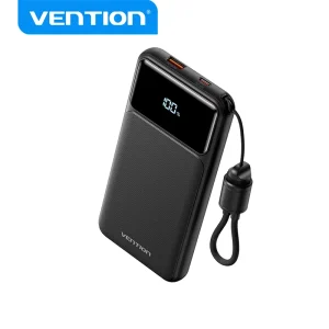 Vention ultra Slim Power Bank NTC Smart Temperature Control TFT Display Type 5000mah Wireless Magnetic Power Bank
