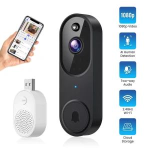 Video Doorbell Camera Wireless Voice Intercom Monitoring Wifi High-definition Night Vision Smart Doorbell Electronic cat Eye