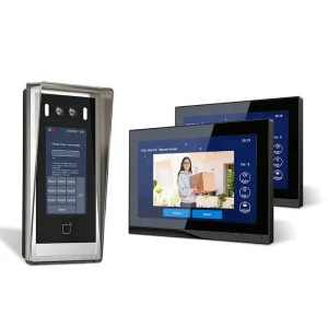 Villa Tuya Weatherproof Video Door Phone System Wired Doorbell No Battery No Monthly Fee Local SD Recording Motion Detection Two