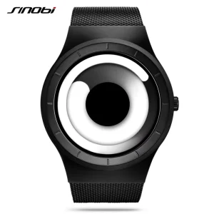Vintage Alloy Men’s Quartz Watch with Stainless Steel Band Glass Dial Water Resistant S9659G
