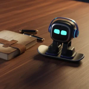 Voice Activated AI Companion Robot Smart Desktop Assistant with Real Time Emotion Feedback Rechargeable Interactive Mini
