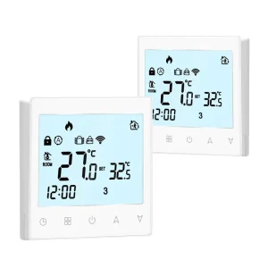 Voice Control Programmable Thermostat with TN Screen Water Heating Flexible Thermostat of Fire Resistant Features