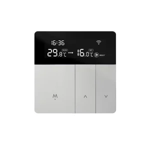 Voice-Enabled Smart WiFi Digital Thermostat with Daily and Weekly Programming, NTC Sensor, Commercial Use