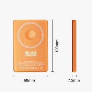 W002 Semi-Solid-State Power Bank, Ultra-Thin Aluminum Alloy, 5000mAh/10000mAh, Foldable Stand, Magnetic Wireless