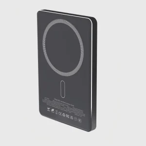 W002 Semi-Solid Power Bank, Ultra-Thin 5,000mAh Magnetic Wireless Charging Power Bank, 8 mm