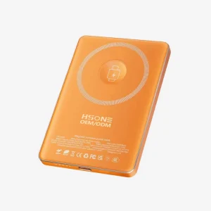 W002L Semi-Solid Puncture-Resistant Battery Aluminum Magnetic Power Bank with 15W Dual-Device Charging and Three-Color LED Display