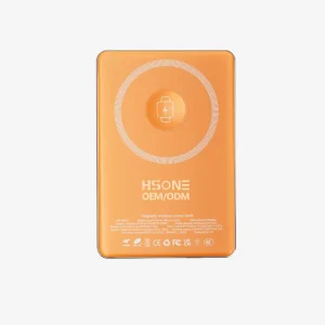 W002L Ultra-Compact Magnetic Power Bank with a Semi-Solid-State Battery and Three-Color LED Status Indicator, for Simultaneous Charging of Phones and Watches