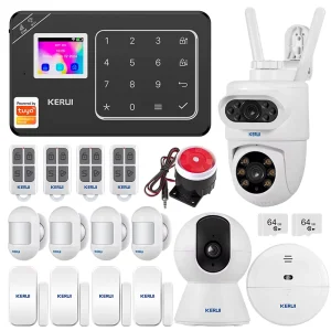W181 Tuya Smart Alarm System Kit Burglar Wireless Home Security Wifi Camera Door Sensor PIR Detector Anti Theft