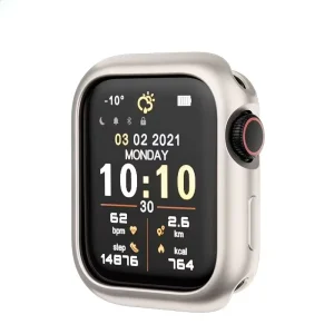 W4 TPU Armor Watch Protective Case Compatible With Smart Watch Series 1-8 Anti Dustproof Bumper Cover 38/40/41MM 42/44/45MM