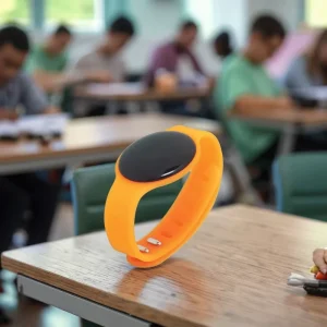 W51 Bluetooth Button Wireless Wearable SOS Panic Alarm Security Iot Devices IBeacon Eddystone Smart Vibrating Wristband/Lanyard