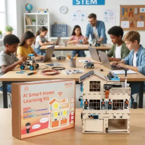WEEEMAKE IoT AI Smart Home Learning Kit Wood Material Education Maker Robotic Programmable Kit Automatic Smart Home Teaching
