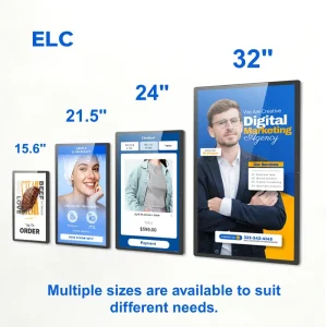 WF8 Ultra-Thin Series 15-32 Inch Wall-Mounted Digital Signage Display NFC PoE And WiFi6 Designed For AI Integration