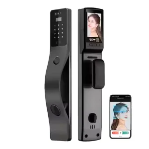 WIFI APP Smart Lock with New Design Digital 3D Face Recognition Factory Price Fingerprint Card Key Cerradura Inteligente