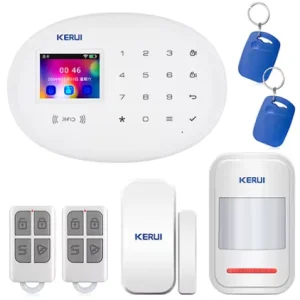 WIFI GSM Home Security Alarm System With 2.4 Inch TFT Touch Panel APP Control Wireless Smart Home Burglar Alarm IP Camera