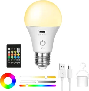 WiFi Smart LED Bulb A19 Plastic 9W E27 36V Household Remote Dimming, CE Certified, RGB Color Temperature