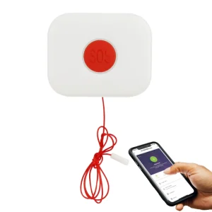 WIFI SOS Smart Button Rope for Panic Button SOS-W03 to Work with Home Security Alarm System SOS Bell Button