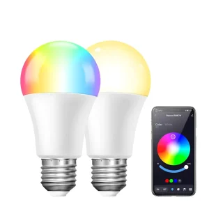 Tuya WiFi Smart Bulb, RGB Stepless Dimming, Alexa CCT Color-Adjustable Lamp, Cross-Border Smart Bulb