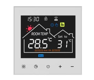 WITF2 Tuya WiFi Smart Thermostat Heat Cool AC NTC Anti-Freeze Child Lock OEM Factory Manufacturer
