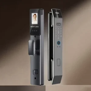 WIfi APP Remote Unlock Voice Intercom 3D Face Recognition Smart Door Lock With Camera Fingerprint Password Door Lock