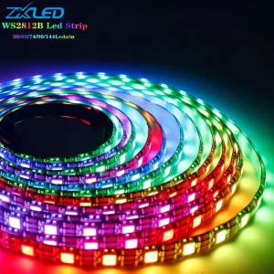 WS2812B LED Strip 5V 12V 24V 144 96 60 30 LED Addressable WS2811B LED RGB Outdoor Waterproof IP20 IP65 IP67 Smart Light Strip