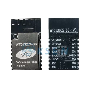 WT0132C5-S6 Esp32-C5 Based Wireless Tag WiFi 6 Module with BLE & Zigbee Thread Gateway IoT Device for AIoT Smart Home