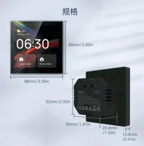 Wall Mount Smart Home Control Panel Built in Alexa Zigbee BLE Mesh Gateway 5MP Video Intercom Android Background Music Host