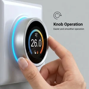 Wall Mounted Smart Thermostat WiFi APP Control Dry Contact 3A Rotary Dial for Water Floor Heating Hotel Living Room Flexible