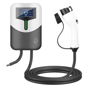 Wallbox Type 1 Electric Car Chargers 32A OCPP Smart 7kW New Energy Vehicles Charging WiFi for LCD Load Balancing APP