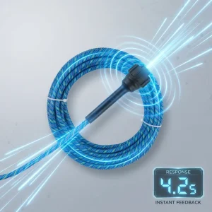 Water Leak Detector Cable 6mm Spiral Plug and Play Custom Length Reusable Eco Material TCP Smart Sensor Positioning