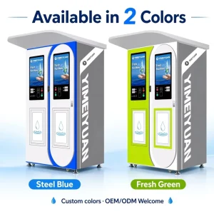 Water Vending Machine Iced RO Purified Cold Drinking Water Station 24H Auto Coin QR Card Outdoor Smart IoT OEM