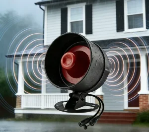 Water proof WiFi Siren with 110dB Tuya WiFi Siren for Home Water proof Outside Siren with Door Sensor