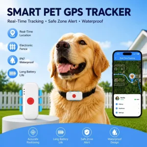 Waterproof 4G Smart Pet Dog Collar GPS Real-time Location Geo Fence Alarm Health Step Historical Tracking Equipment