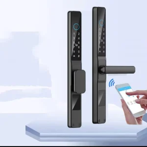 Waterproof APP WiFi Outdoor Fingerprint Door Lock Password Card Electronic Smart Door Lock Aluminum/Glass Sliding