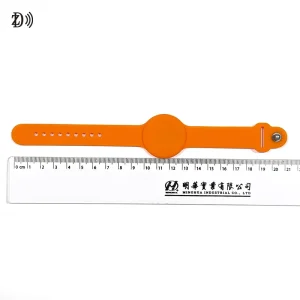 Waterproof Adjustable HF RFID ID Silicone Bracelets NFC Chip Smart Wristbands for Gym Fitness Center Access Control System