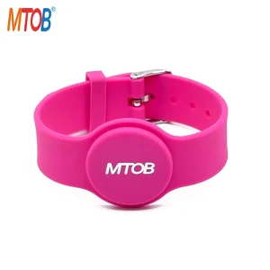 Waterproof Adjustable NFC Silicone Bracelet RFID MIFARE Ultralight Wristband for Water Park