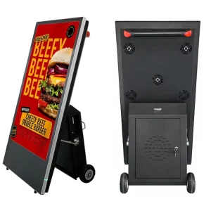 Waterproof Battery Movable Outdoor Billboard Android Digital Menu Board Exhibition Display Stand Publicidad Digital Sigange Tv