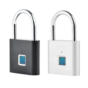 Waterproof Fingerprint Smart Biometric Keyless Houses Mini Door Lock Security Padlock for Luggage Case