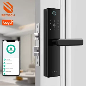 Waterproof Intelligent Lock Fingerprint Wood Steel Door Lock Digital Tuya Wireless Wifi Smart Door Lock for Home