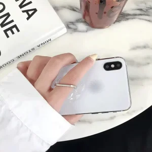 Waterproof PC Clear Smartphone Ring Holder