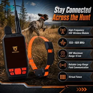 Waterproof Plastic 4G VHF Handheld GPS Dog Tracker with Multi Dog Positioning Long range 48 Hours Battery Life E Fence OEM ODM