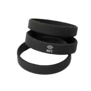 Waterproof RFID NFC Smart Bracelet with Business Card T5577 & EM4305 Chips Custom Logo Cashless Payment