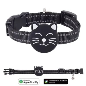Waterproof Reflective Anti-loss Smart Locator Tracking Pet Cat Tracker Collar for Apple IOS Android