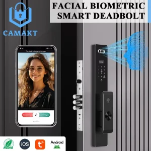 Waterproof Smart Digital Door Lock 3d Face Recognition with Camera and Fingerprint