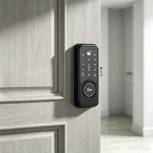 Waterproof Smart Digital Door Lock Biometric Fingerprint Password Remote Control Intelligent Lock for Outdoor Gate Home Use