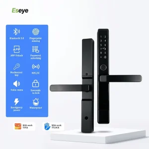 Waterproof Smart Electronic Lock for Aluminum Door Multiple Unlock Modes Tuya WiFi Remote Control Home Apartment Security Lock