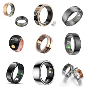 Waterproof Smart Swim Sleep Fitness Tracker Health Monitor Metal Smart Ring