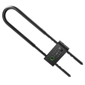 Waterproof U-shaped Smart PadLock Electric Digital Fingerprint Lock Swipe Card Key Glass Door Lock