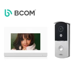 Waterproof Villa Video Door Phone for Home 4-Wire 7 Inch Touch Screen HD Doorbell with Stainless Steel Housing