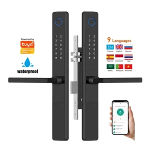 Waterproof WiFi Aluminium Ally Digital Password Biometric Fingerprint Lock Pick Aluminum Smart Lock Door
